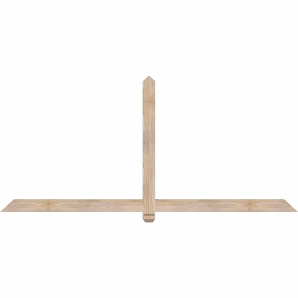 Ekena Millwork Eugene Smooth Timber Gable Bracket, Douglas Fir, 84"W x 38"H x 1 1/2"D x 3 1/2"F, 11/12 Pitch GBW084X38X0204EUG00SDF - main